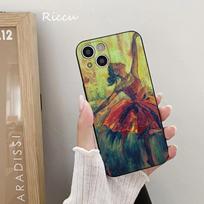 FOR IPhone 14 Love Art Ballet Gymnastics Oil Painting Soft Case for Iphone 14 11 12Pro 8 7 Plus X 13Pro MAX SE2020 XR XS Covers iphone 14