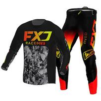 Motocross Jersey & Pant Kits lenktynių kostiumas Racer Gear Set Off-road MX Enduro MOTO Vyriški rinkiniai Moterų kalnų kalnų motociklų kombinacija L-34 black