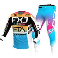 Motocross Jersey & Pant Kits lenktynių kostiumas Racer Gear Set Off-road MX Enduro MOTO Vyriški rinkiniai Moterų kalnų kalnų motociklų kombinacija XXL-38 black
