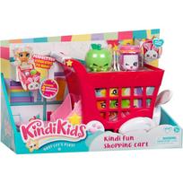 Kids Shopping Cart Playset In Rabbit Design with Wobbly Ears and 2 Shop Kin Accessories,Colorful/Multicolored, Matching Playset for Kids Dolls (50001) 28*20.6*13.5cm raudona