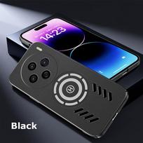 For vivo X100 X100s X90 X90s X80 X70 Pro Plus Rock Sand Ice Magnetic Heat Dissipation Matte Anti-fingerprint PC Case Breathable Cooling Cover Shell X70 juoda