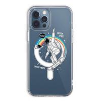Astronaut Transparent Magnetic iPhone Cases for 13, 14, 15 Models Planet Skateboard Astronaut. iPhone 13 (6.1) gray