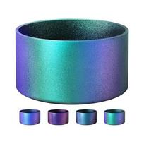 Chameleon Gradient Matte Luster puodelio laikiklis silikoninis batas, suderinamas su 20-40Oz ir daugiau 12-24Oz vandens buteliukais black