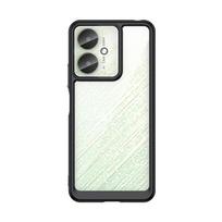 Transparent PMMA Case For Xiaomi Redmi 13C 13R 5G 4G Poco M6 C65 TPU Redmi13C Redmi13R TPU Colorful Soft Border Hard Shell Cover For Redmi 13C 5G juoda
