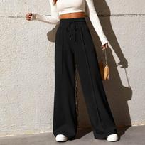 New Straight Loose Sweatpants Trendy Brand Wide-Leg Pants Outdoor Dance Casual Trousers L juoda