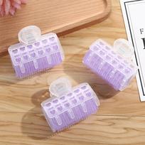 3Pcs Hair Rollers Bang Volume Curlers Plastic Self-Adhesive Air Bangs Curls Roll Modeler Women Beauty Styling Curling Hair Tools beige