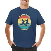 Funny I'd Rather Be Lindy Hop Swing Dancing T-Shirt customizeds sweat hippie clothes Men's clothing S juoda