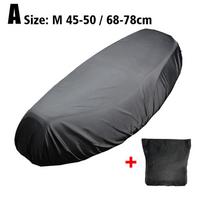 Motociklo lietaus sėdynės užvalkalas Universalus lankstus vandeniui atsparus 210D dulkėms priedai Sėjamasis balnas UV C G7B7 Black-M