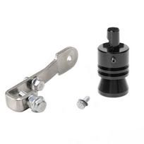 Car Exhaust Pipe Blowoff Valve Simulator Turbo Sound Whistle (Tail Pipe:44-55 mm) raudona
