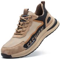 Men's Labor Insurance Shoes, Smash-proof and Stab-proof Soft-soled Steel-headed Labor Insurance Shoes, Lightweight and Non-slip Work Shoes 45