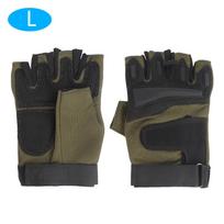Vyriškos pirštinės lauko sportui, puspirštės, karinės, neslystančios, vandeniui atsparios, treniruočių pirštinės Half finger gloves L Half fing black