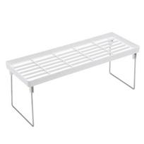 Pagalba Sandėliavimas Virtuvė Vienos pakopos organizatorius lentyna Stiklainių stovas sandėliukas Praktiška spintelė Patogi 40*14*4.5cm balta