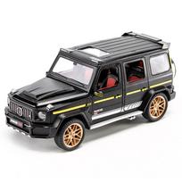 1/18 Brabus G700 modelis, metalinis, imituojantis automobilį, modeliai, žaislas, dovanos vaikams, 7 durys atsidaro, dekoracija juoda