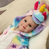 60CM Reborn Baby Doll Maddie Girl Hand-Detailed Painting with Visible Veins Lifelike 3D Skin Tone Merry Christmas Gift 60cm