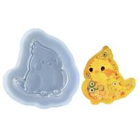Silicone Shaker Mold DIY Quicksand Epoxy Mold Resin Casting Shaker Mold Jewelry Pendant Making Mould for DIY Crafts yellow