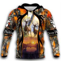 New Hunting Animal Goat Ancient Classic New Fashion Street Wear Unisex 3D Printed Hoodie Sweatshirt Red Jacket S