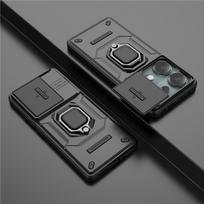 POCO M6 Pro 4G dangtelis, skirtas Xiaomi POCO M6 Pro Case 6,67 colio objektyvo apsauga, smūgiams atsparus stumdomas langas Magnetinio laikiklio buferis For POCO M6 Pro 4G violetinė