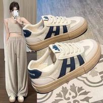 Retro Hong Kong Style Versatile Casual Little White Shoes Women's New Spring Ins Platform Sports Shoes 35 mėlyna