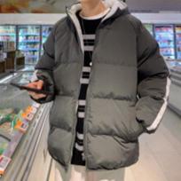 Down cotton-padded jacket, men's cotton-padded jacket, Hong Kong style cotton-padded jacket, thickened coat, cotton-padded jacket M