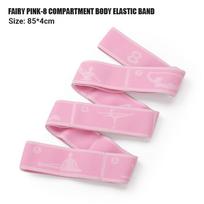 1PC Multi-Section Elastic Yoga Resistance Bands Adult Child Dance Training Gym Home Pilates Exercise Pull Strap Belt Fitness Sport pink