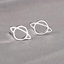 Saturn Stud Earrings Women's Simple Planet Earrings Fashion Light Luxury Korean Version Earrings