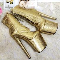 20 cm ploni kulniukai, batai, platformos, batai, moteriški naktinis klubas, „Cosplay Sexy Pumps“ šokių batai. 39 žalia