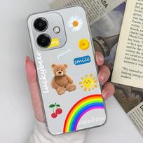 For Oppo Realme Narzo N63 13 Pro Plus K12x A3x 4G 5G Phone Covers Fashion Pretty Rainbow Pilot Shell Super Shockproof TPU Silicone Transparent Housing Oppo A3x 4G