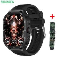 SACOSDING Fashion 2.1  Outdoor Sports Fitness Men Heart Rate Health Smart Watches Compass Bluetooth Call Music Waterproof Smartwatch