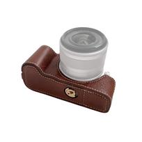 Portable Camera Protective Case Retro Style Camera Case Holder Carry Bag Opening Bottom Design with rožinė