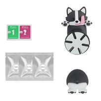 Swinging Dog Car Interior Rear View Reflectors Viewer Hanging Scent Diffuser Vehicle Decoration with Head Bobble Feature A juoda