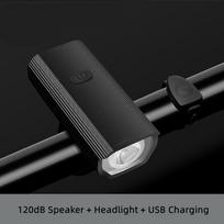 Dviračio apšvietimas 120 dB garso signalai USB įkrovimas dviračių trimitas dviračių žibintai žibintuvėlis priekinis žibintas MTB keliu 1200 mAh naktinio jojimo priekinis žibintas violetinė