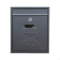 Donation Box Mailbox Multipurpose for Home Office Classroom Ballot Complaint Metal Comment gray