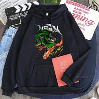 Japonija Anime Attack On Titan Levi Graphic Printed Gobowy Vyrai Moteriški Megztiniai Laisvi megztiniai Harajuku Vyriški gatvės drabužiai XS juoda
