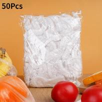 Saran Wrap vienkartinis maisto dangtelis Maistinis vaisių daržovių laikymo maišelis Elastingas plastikinis maišelis Virtuvės šviežio laikymo krepšys 50Pcs