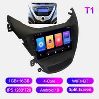 Android automobilio radijas Hyundai Elantra MD 2011-2013 Multimedia grotuvas Pagrindinis įrenginys Stereo GPS navigacija BT WIFI 1+16GB 1+16GB gray