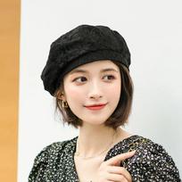 Lace Women's Beret Spring and Summer Hat Ladies Japanese Autumn AndWinter All-match Painter Hat Street Girl Octagonal Beret one size