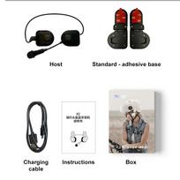 Motociklo Bluetooth ausinė Belaidės stereo Moto šalmo ausinės Muzikos grotuvas Laisvų rankų įranga su spaustuku laikikliu