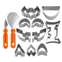 Halloween Pumpkin Carving Set Baking Stainless Steel Cookie Mold Creative DIY Pumpkin Light Carving Tools