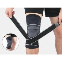 Knee Pads Pressurized Kneepad Sports Men Women Elastic Knee Support Joints Protector Fitness Volleyball Brace Protector M black