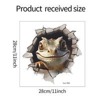 Išdaužtos skylės modeliavimas driežo stiklo langai ir langai kraštovaizdžio langų lipdukai elektrostatinė UV 28*28CM/fun-f95 gray