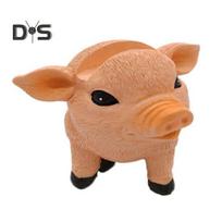 Kiaulės akinių laikiklis dervos kiaulės akinių ekrano stovas mielas gyvūno formos saulės akinių laikiklis, skirtas naktiniam staliuko namų biuro stalo dekoravimui Pig beige