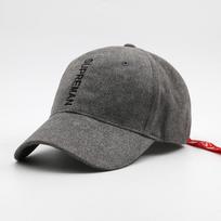 Kepuraitė, beisbolo kepuraitė, kupolinis zomšinis apsaugos nuo saulės snapelis, laisvalaikio, universali ir madinga moteriška kepurė Adjustable gray