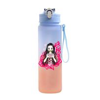 Anime Demon Slayer 750ML vandens buteliukas Animacinis didelės talpos gertuvė Nešiojama lauko sportui vandens puodelis Vaikų dovana