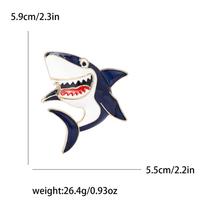 Creative Alloy Enamel Shark Brooch Cartoon Creative Men'S And Women'S Suit Coat Corsage Ornament Pin