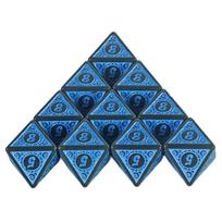 10Pcs Polyhedral Dice 8 Sided Game Dice Set for DND RPG Table Game raudona