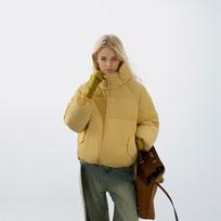Slim Short Hooded Warm Coat Lady Outerwear 2024 New Winter Female Casual Hooded Cotton Jacket Women's Pure Color Parkas Tops XL juoda