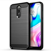 Anglies pluošto dėklas skirtas Xiaomi Redmi 8 smūgiams atsparus silikoninis telefono dangtelis, skirtas xaomi redmi8 Full Protection Minkštas TPU dėklas Coque Fundas Redmi 8 mėlyna