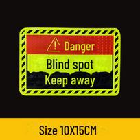 Reflective  Blind Spot  Truck Warning Stickers for Night, Creativity for Car Personality. Small size
