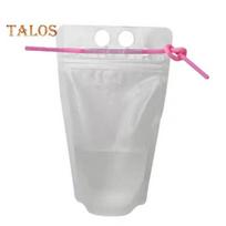 50Pcs Milk Tea Pouches Food Grade Store Snacks Composite Material Practical One Time Drink Pouches Household Accessory white