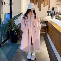 Long Windbreaker with Extra Thick Fleece Jacket for Women Imitating Mink Fur Environmentally Friendly Fur Young and Fashionable Fur Jacket XXXL migdolas